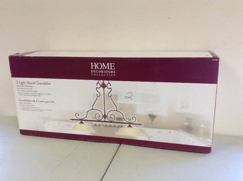 lot 2 image: Home Decorators 2 Light Chandelier