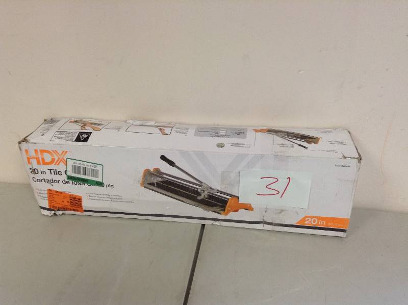 lot 31 image: HDX 20 in Tile Cutter