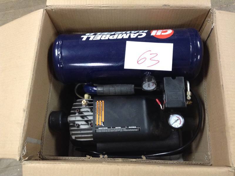 lot 63 image: CH Nailing and Fastening 4 Gallon Air Compressor