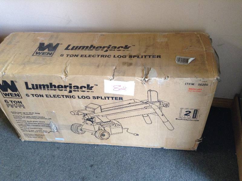 lot 82 image: WEN Lumberjack 6 Ton Electric Lug Splitter