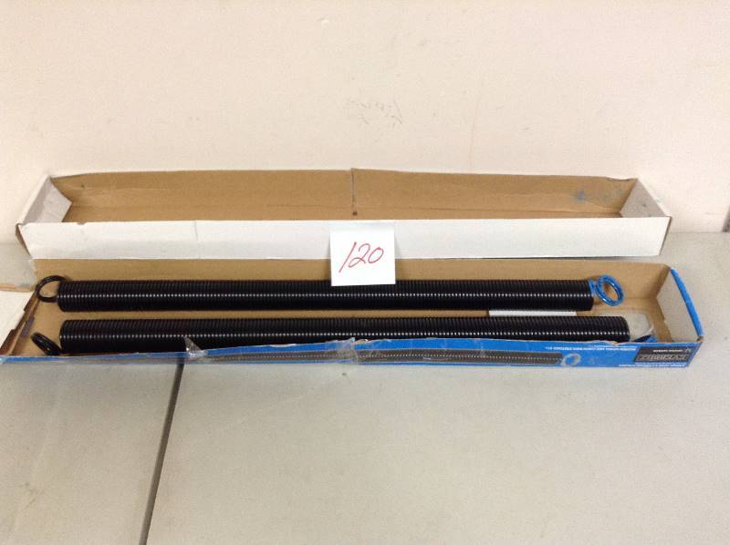 lot 121 image: Everbilt 5020S14 140 lbs. Extension Springs (2Pack)