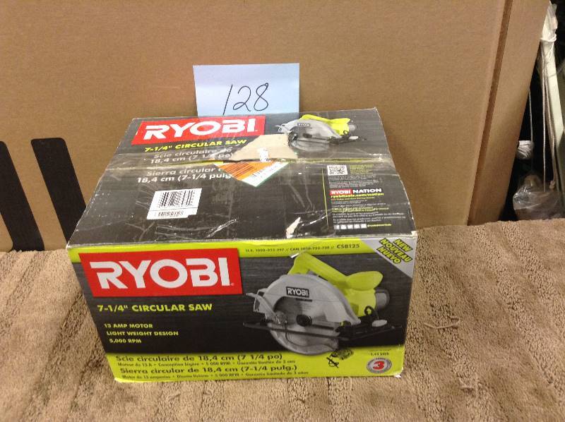 lot 129 image: Ryobi 7 14 Circular Saw