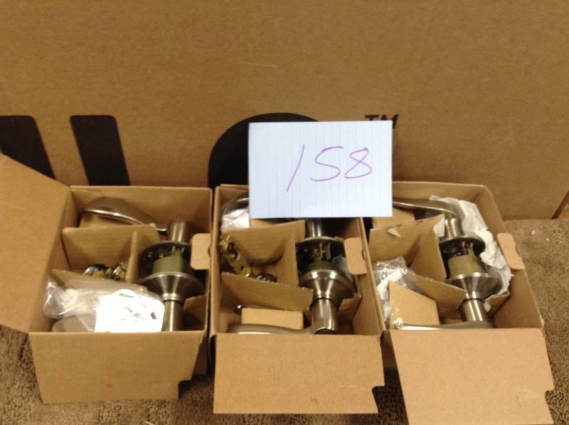 lot 158 image: Lot of 3 Passage Latch F10 SAC 619