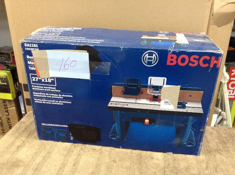 lot 160 image: Bosch  Bench Top Router Table