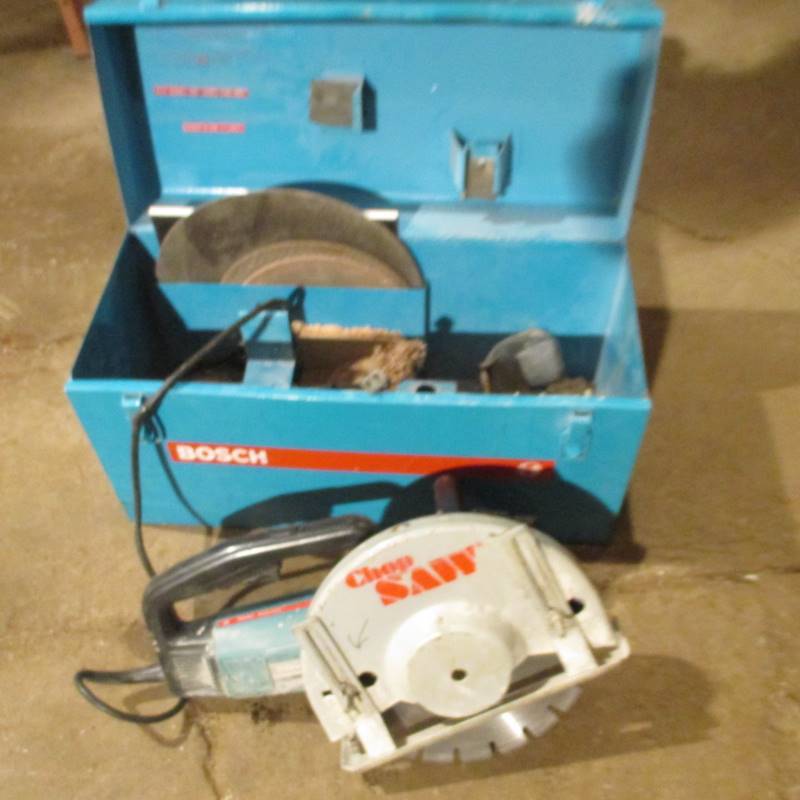 lot 12 image: Bosch Portable Handheld Chop Saw