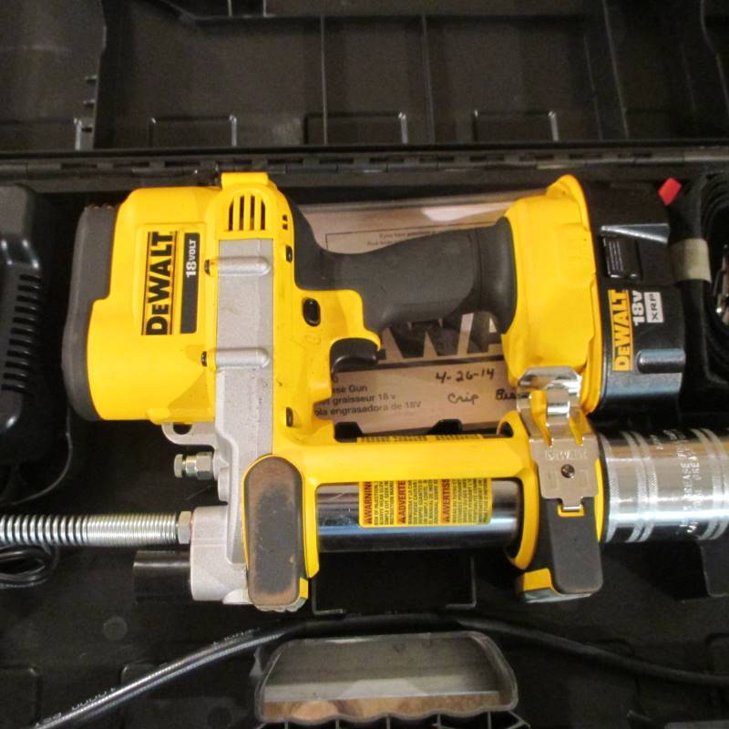 (New) DeWalt 18v Grease Gun Estate Electric Business Liquidation KBID