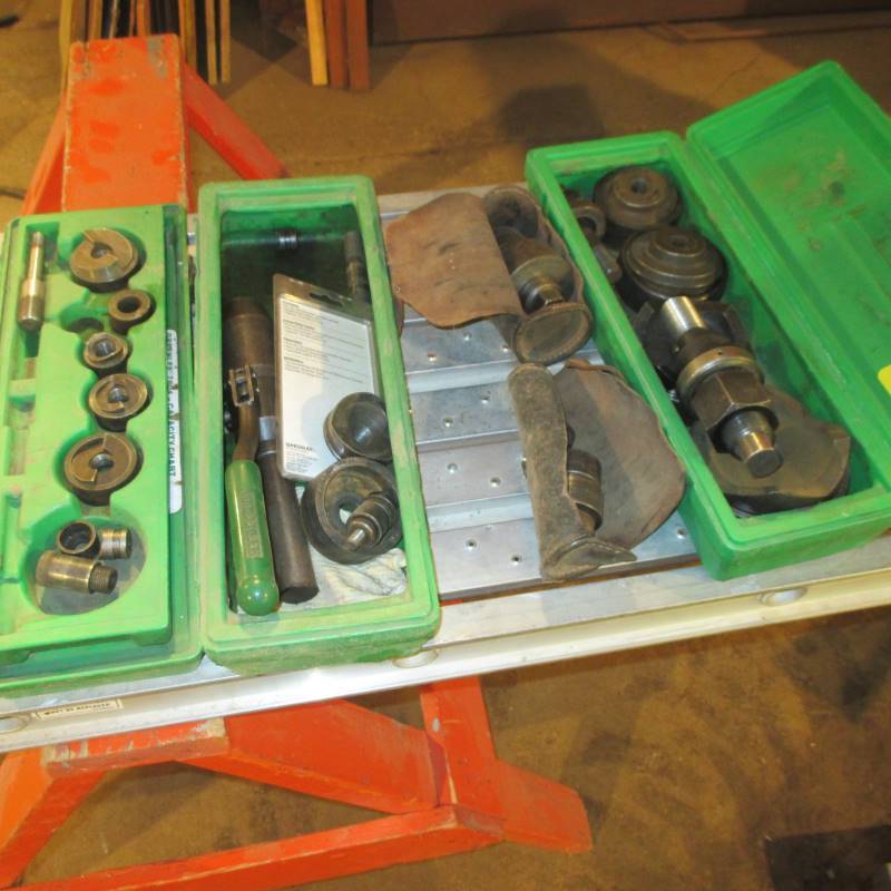 lot 23 image: Greenlee Knockout Hole Punches