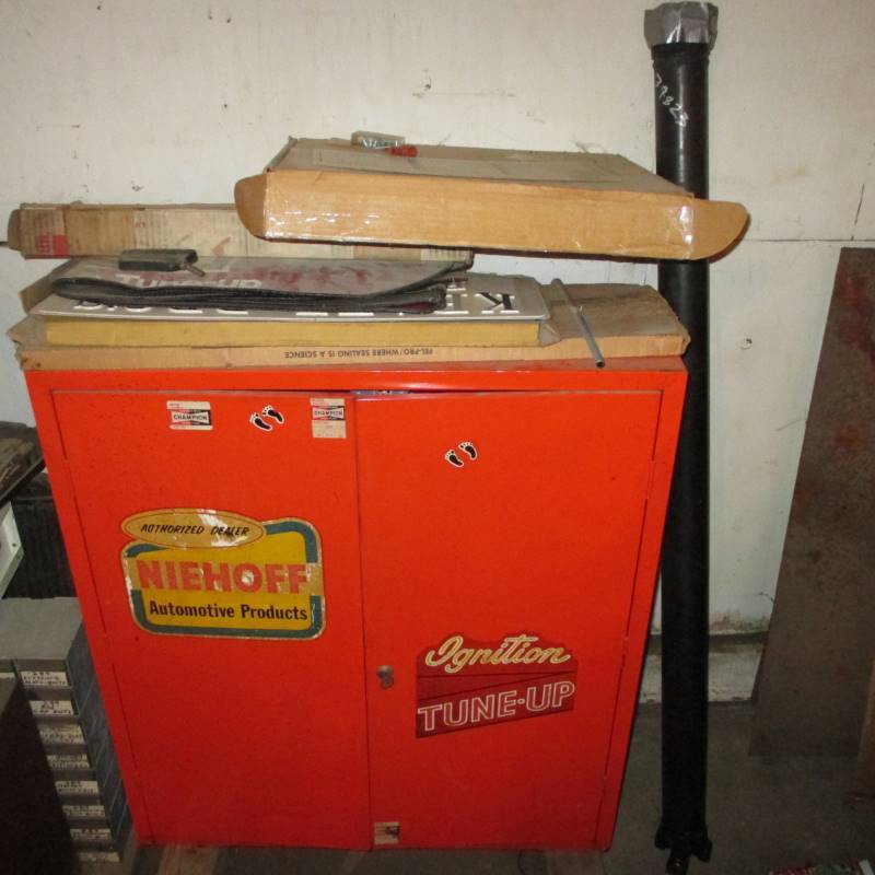 lot 29 image: Parts Cabinet  Contents of Car Parts (see pics)