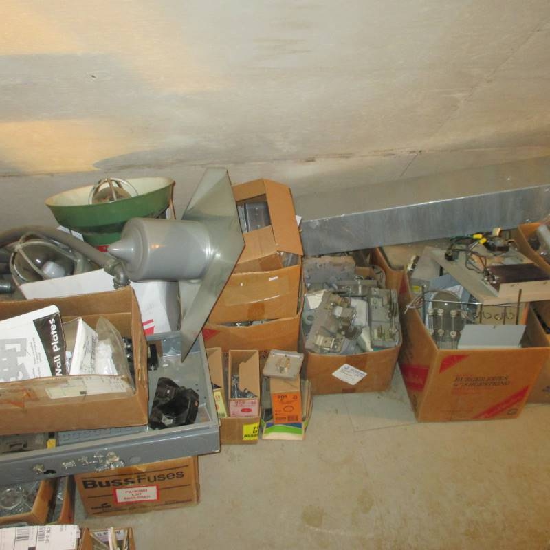 lot 55 image: Misc. Contents of Wall Area  (New) Switch Plates & Outlet Covers