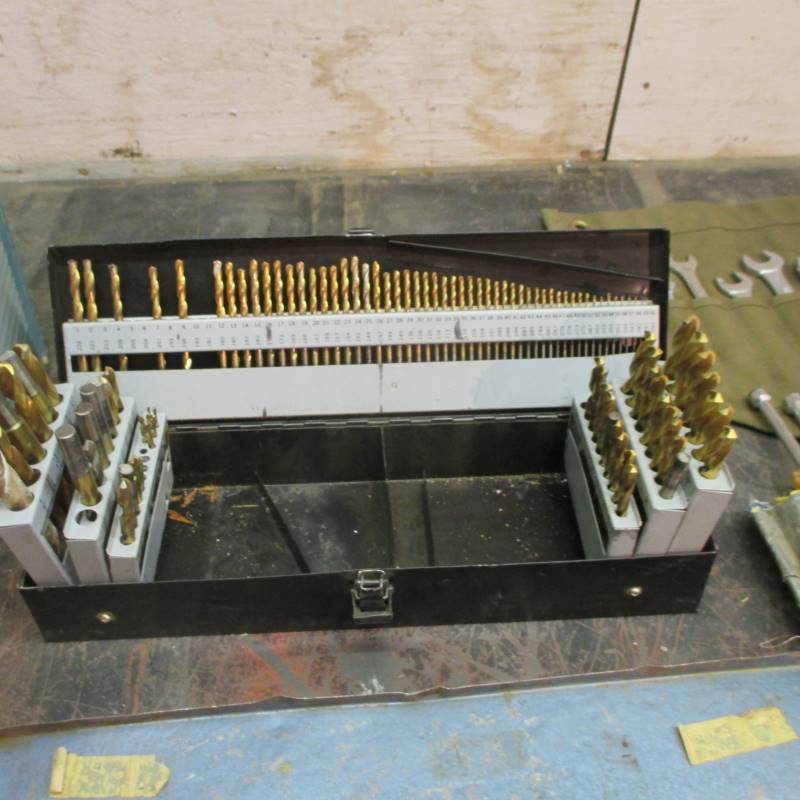lot 97 image: Misc. Tools (see pics) & Drill Bit Set