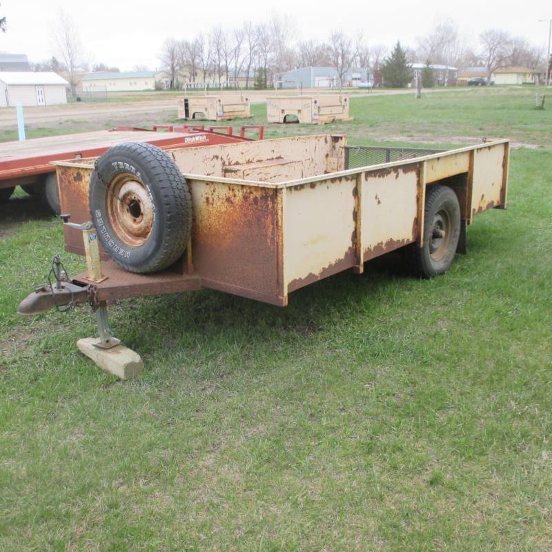 lot 6 image: 7 x 15 Homemade Utility Trailer