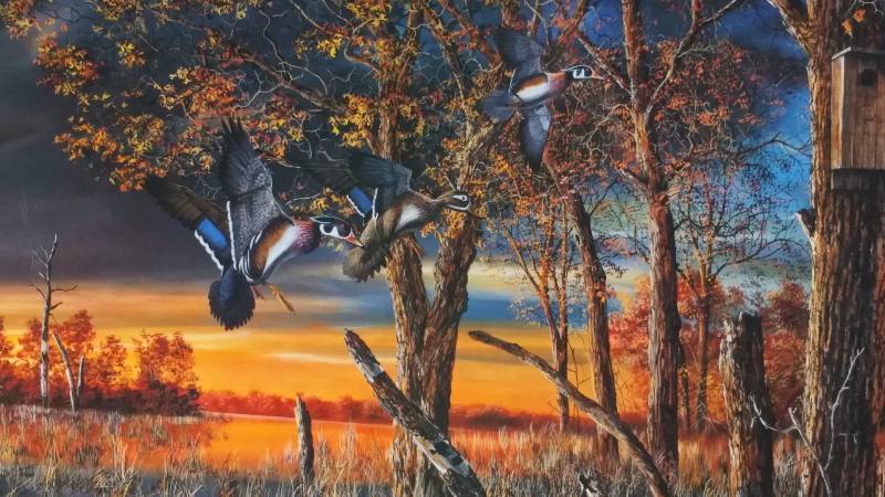 lot 21 image: Jim Hansel Signed  Numbered Return to the Refuge Unframed