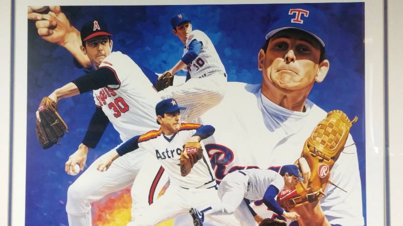 lot 26 image: Nolan Ryan & Danny Day Signed and Numbered Framed Print