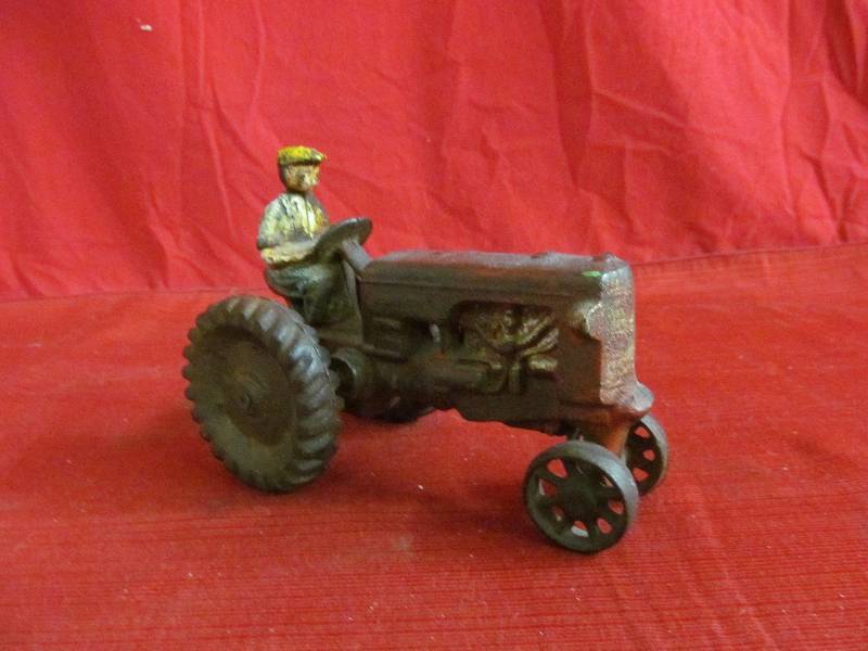 lot 74 image: cast iron tractor