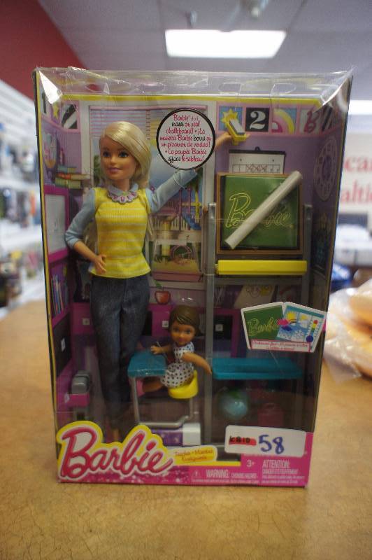 barbie career teacher doll and playset
