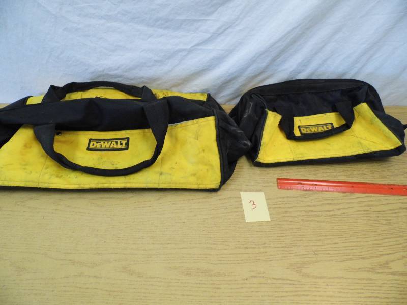 lot 3 image: Medium and Small DeWalt Tool Bags