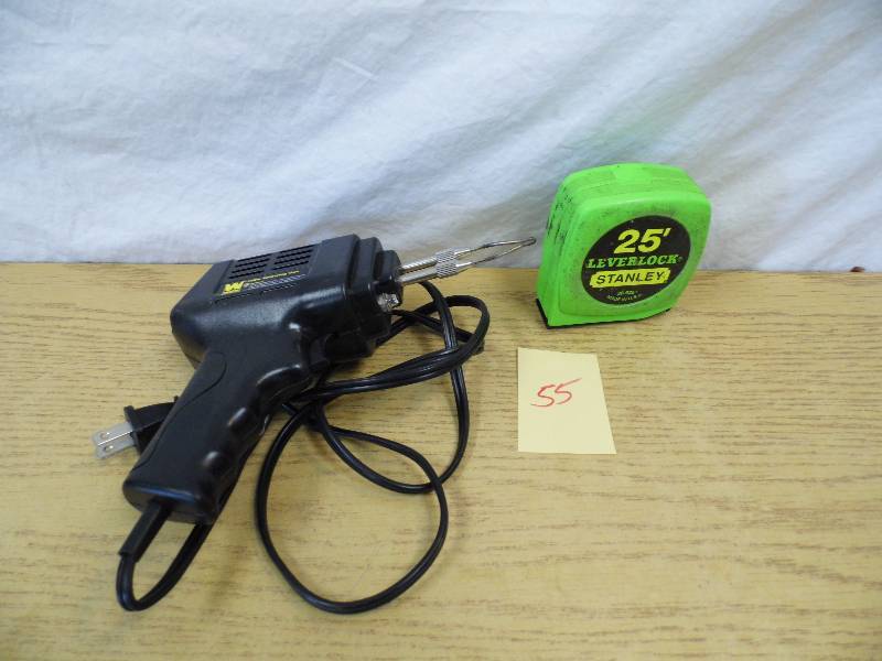 lot 55 image: Tape Measure - Soldering Gun