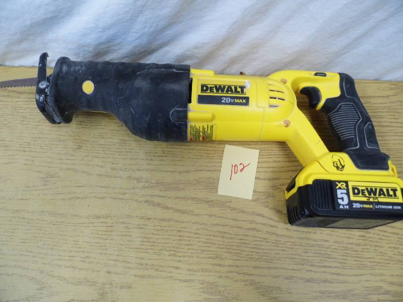 lot 102 image: DeWalt Recipricating Saw