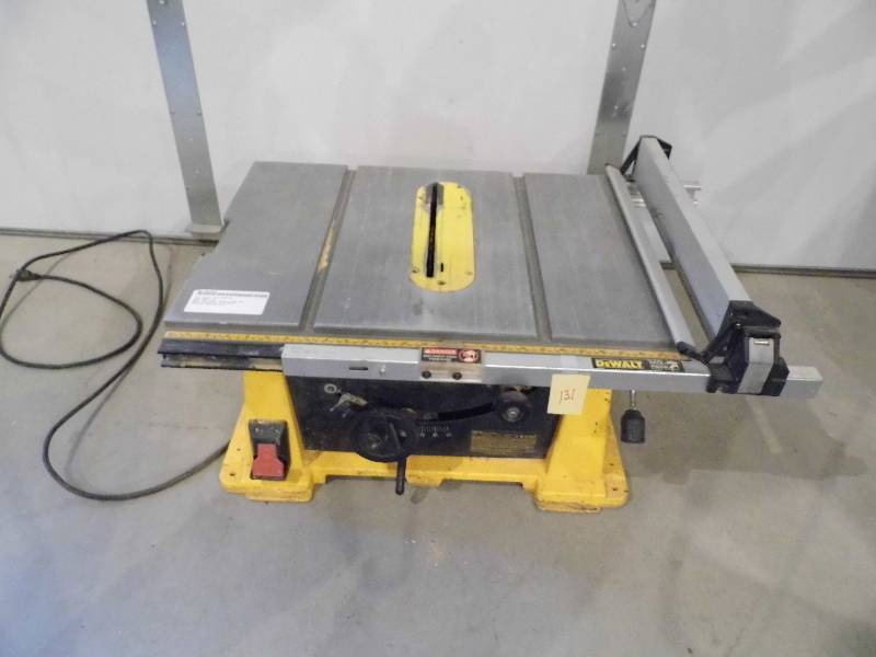 lot 131 image: DeWalt Table Saw