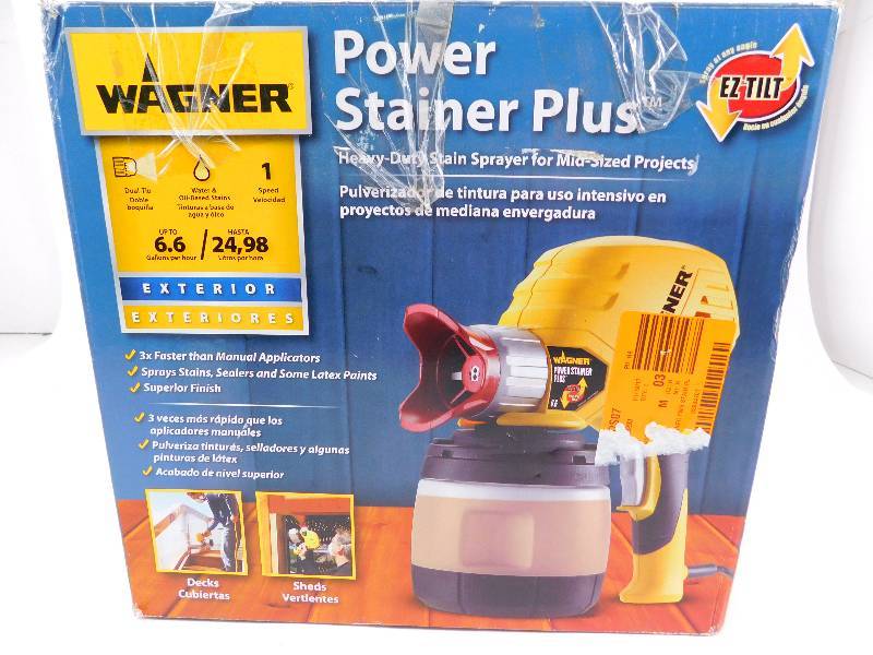 lot 9 image: Power Stainer Plus 6.6 GPH Paint Sprayer with EZ Tilt Technology Tested Works