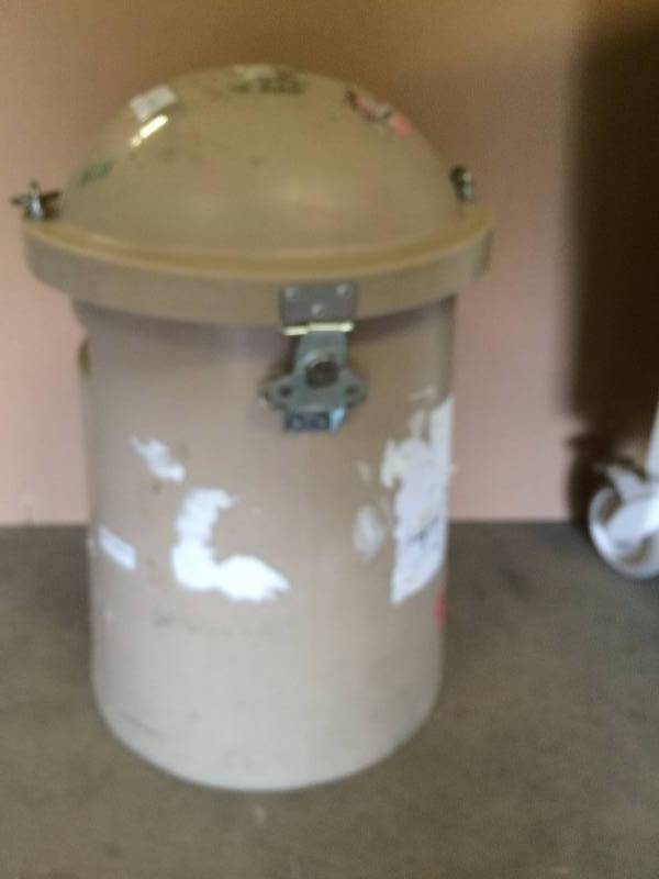 lot 65 image: Industrial Storage Pail With Side Clamps