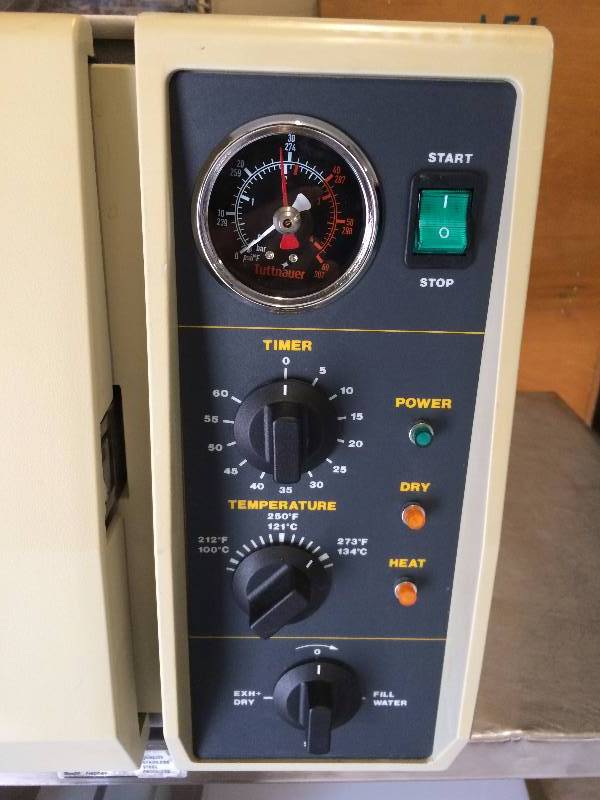 lot 69 image: WOW Retails Used $2200 Tuttnauer 2340M Manual Autoclave Sterilizers Dental Medical Steam Clean Instruments - Excellent Working Condition