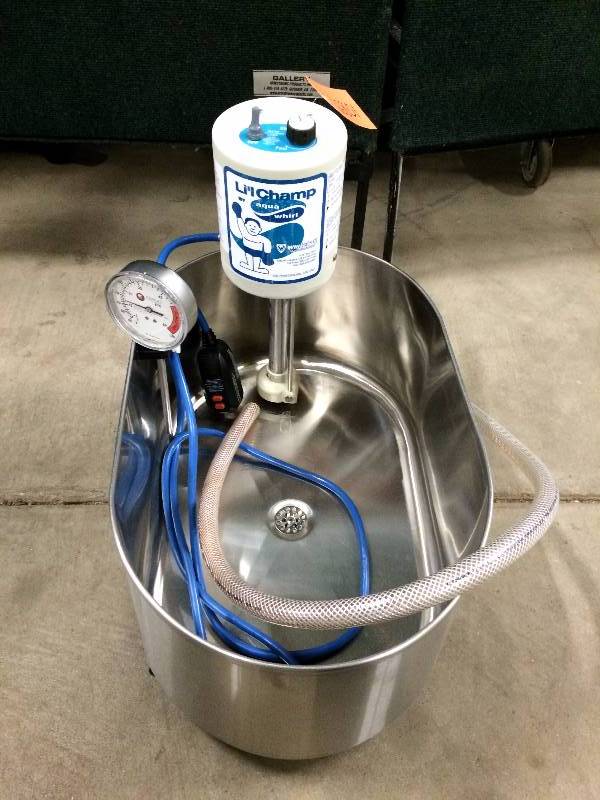 lot 13 image: Wow Retails New $3000 Little Champ Tabletop, Floor Or Stand Whirlpool Standard Model AW-606 For Podiatry , Hand Therapy , Athletic Trainer , Physical Therapy , Occupational Therapy , Chiropractic , Spa , Long Term Care - Like New Condition