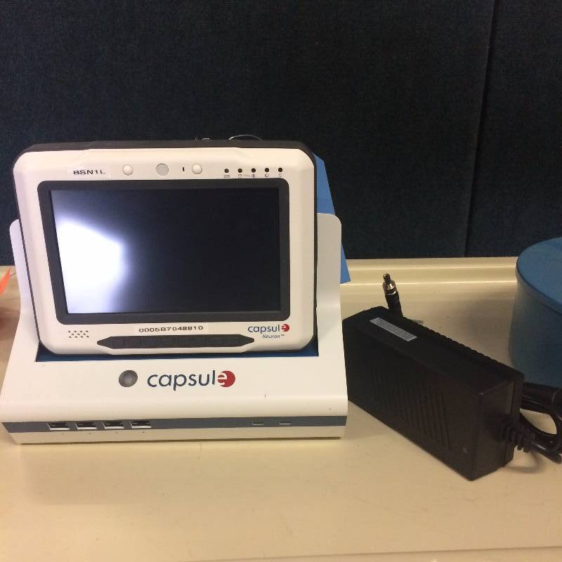 lot 28 image: Capsule Neuron Bedside Vital Signs Data Device with DC-NU-DS Docking Station