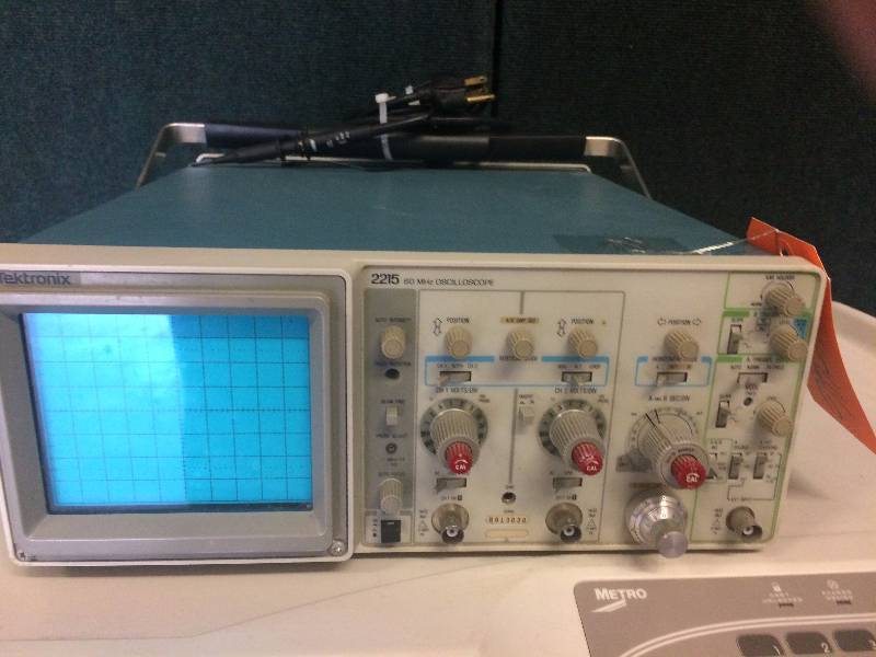lot 30 image: WOW One Just Sold $250 Tektronix Model 2215 Analog Oscilloscope 60MHz 2 Channel With Power Supply & Probe - Excellent Working Condition