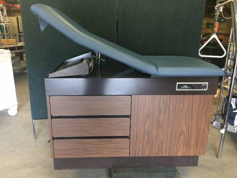 MCM Joerns OB GYN Exam Table with Footstool, Stirrups, and Storage ...