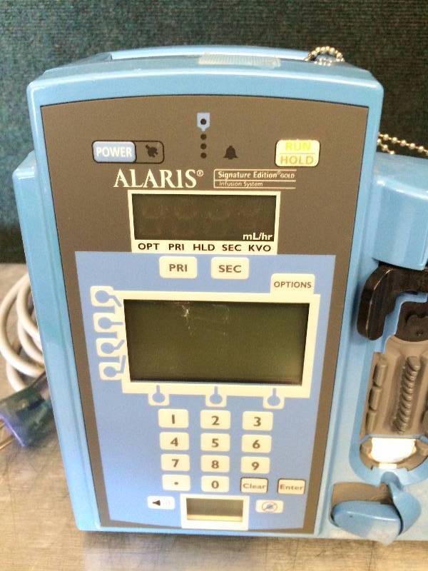 lot 16 image: Alaris IVAC CareFusion 7130 Signature IPX1 Infusion System Pump - Super Working Condition