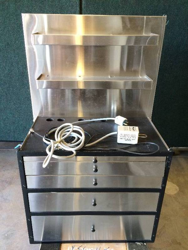 lot 77 image: Retails Used $800 SMR J7 Wall Mount Stainless Steel ENT Ears, Nose & Throat Treatment Cabinet - Super Nice Condition - Forget Your Sears Craftsman Tool Chest Box - Great For Garage Mechanics OR Mancave