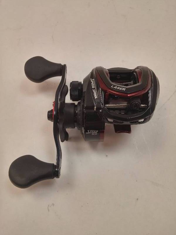 lot 830 image: Lews JC1H Jason Christie Speed Spool Laser LZR Bait casting Reel UNUSED