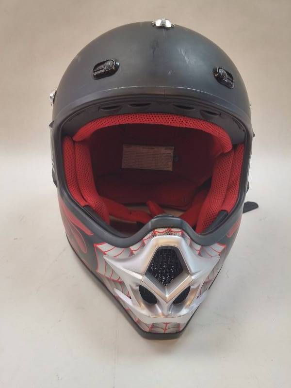 lot 854 image: Bell Helmet with red and black flames XXL