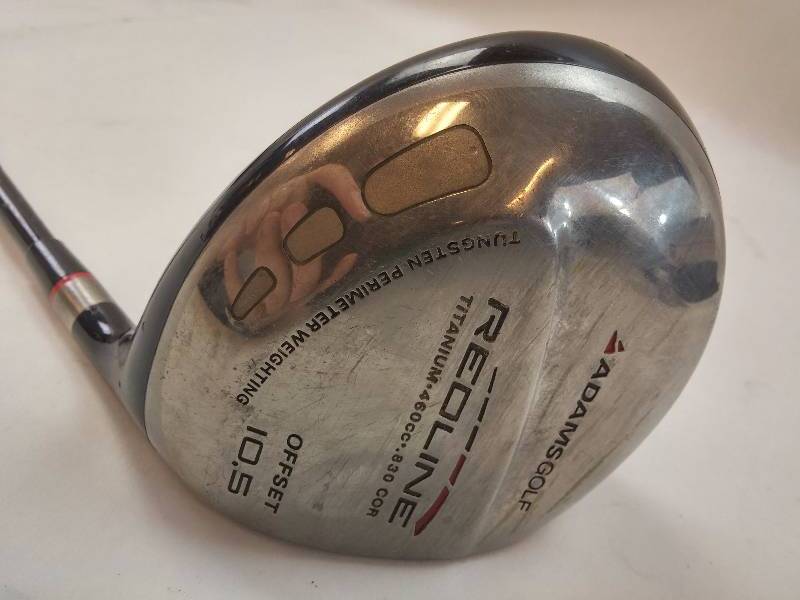 lot 624 image: Adams Golf Fujikura Graphite Shaft Redline 10.5 Offset Driver Right Hand GOOD CONDITION