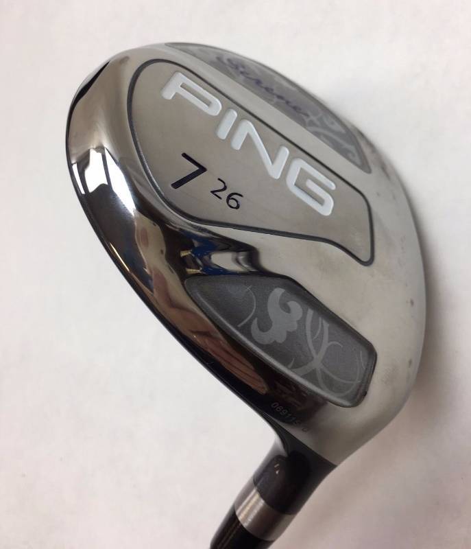 lot 614 image: Ping-Serene-7-Wood-26-Right-Hand-Ping-ULT210-Ultra-Lite-Flex-Ping-Grip-w-Cover