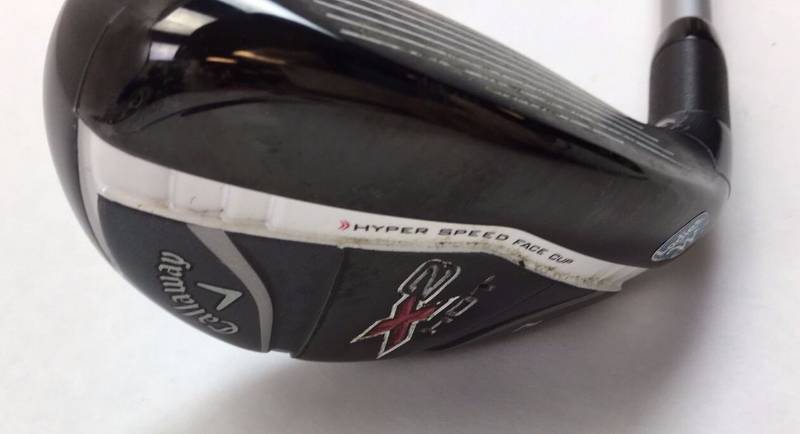 lot 615 image: CALLAWAY X2 HOT 22 DEG. 4 HYBRID,  X2 HOT WOMENS FLEX GRAPHITE WCOVER