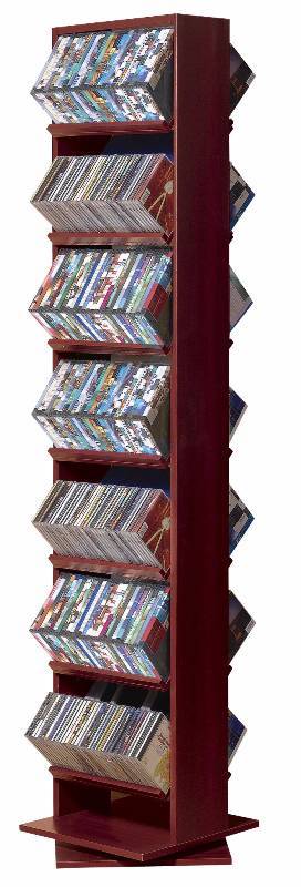lot 894 image: Alcove Revolving Media Storage Tower - Cherry