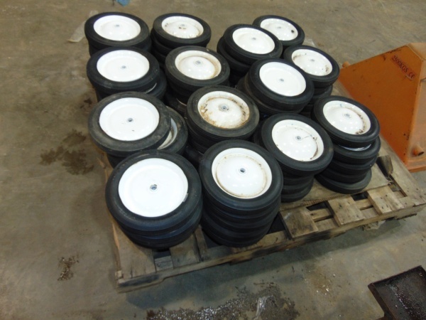 lot 37 image: (68) 10 x 1.75 Solid Rubber Tires