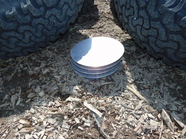 lot 83 image: Chevy Rims With All Terrain Tires