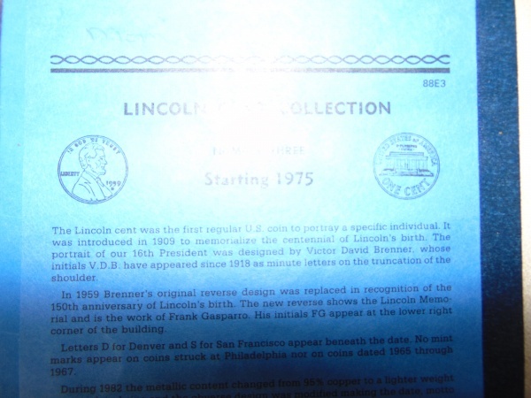 lot 108 image: Lincoln Cents Book and Jefferson Nickles Book