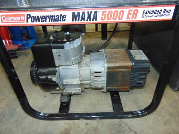 lot 131 image: Coleman Powermate Maxa 5000 Watt Generator
