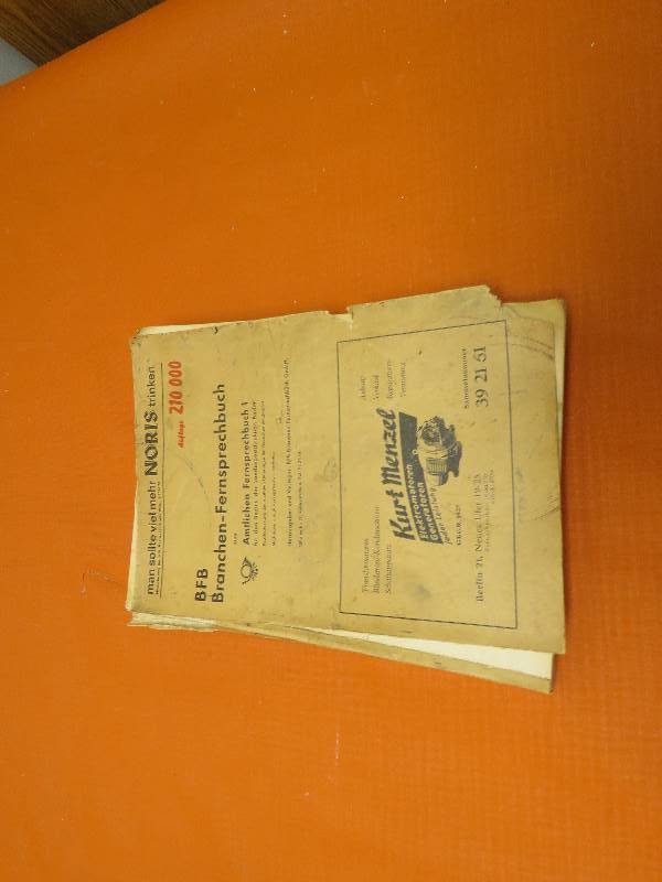 Vintage German Phone Book