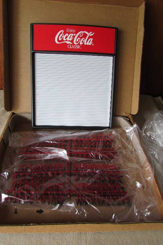 lot 28 image: Coca-Cola Menu Board