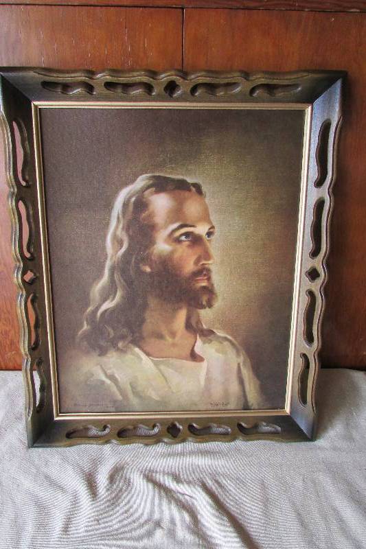 lot 31 image: Religious Wooden Framed Picture