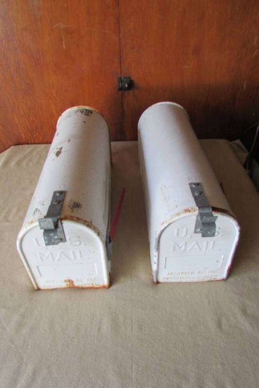 lot 37 image: Metal Mailboxes