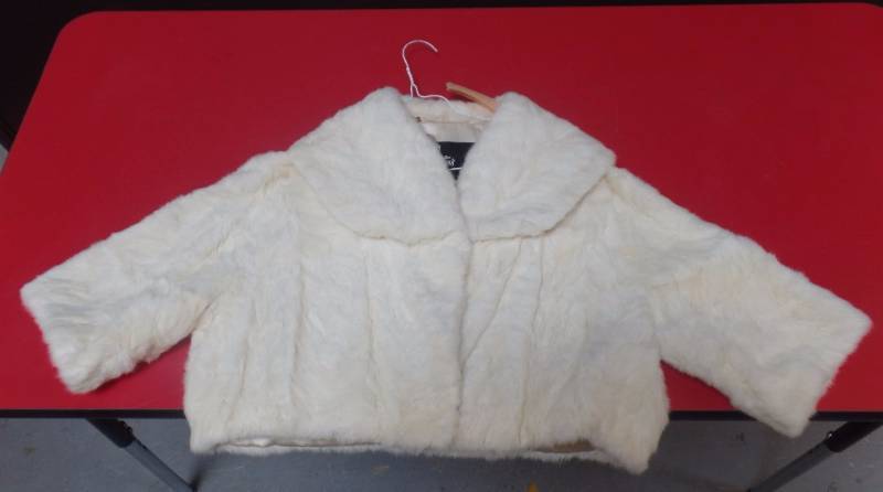 CREAM ERMINE JACKET