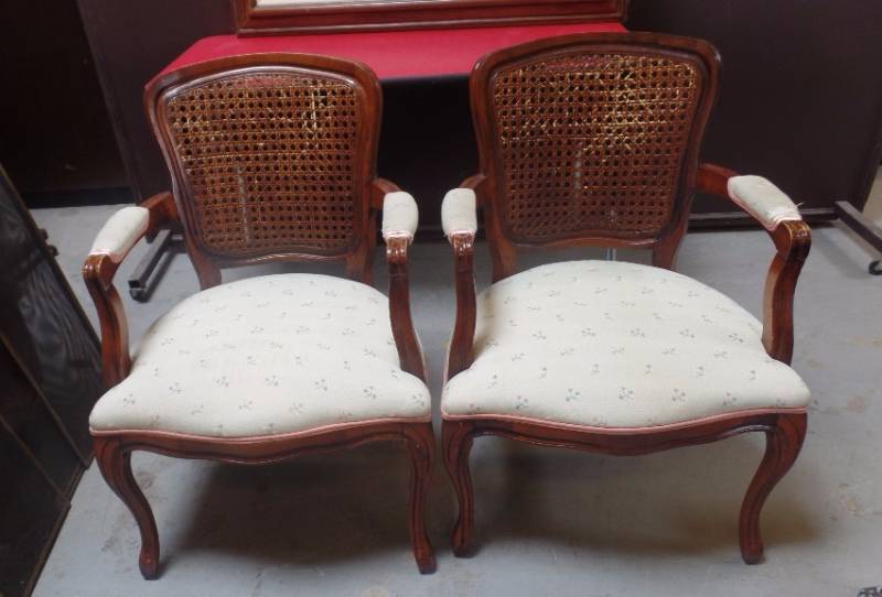 VINTAGE CANE BACKCHAIRS