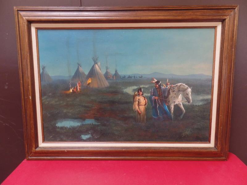 NATIVE AMERICAN ART ON CANVAS