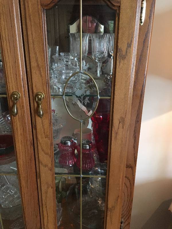 lot 38 image: Solid Wood Hutch